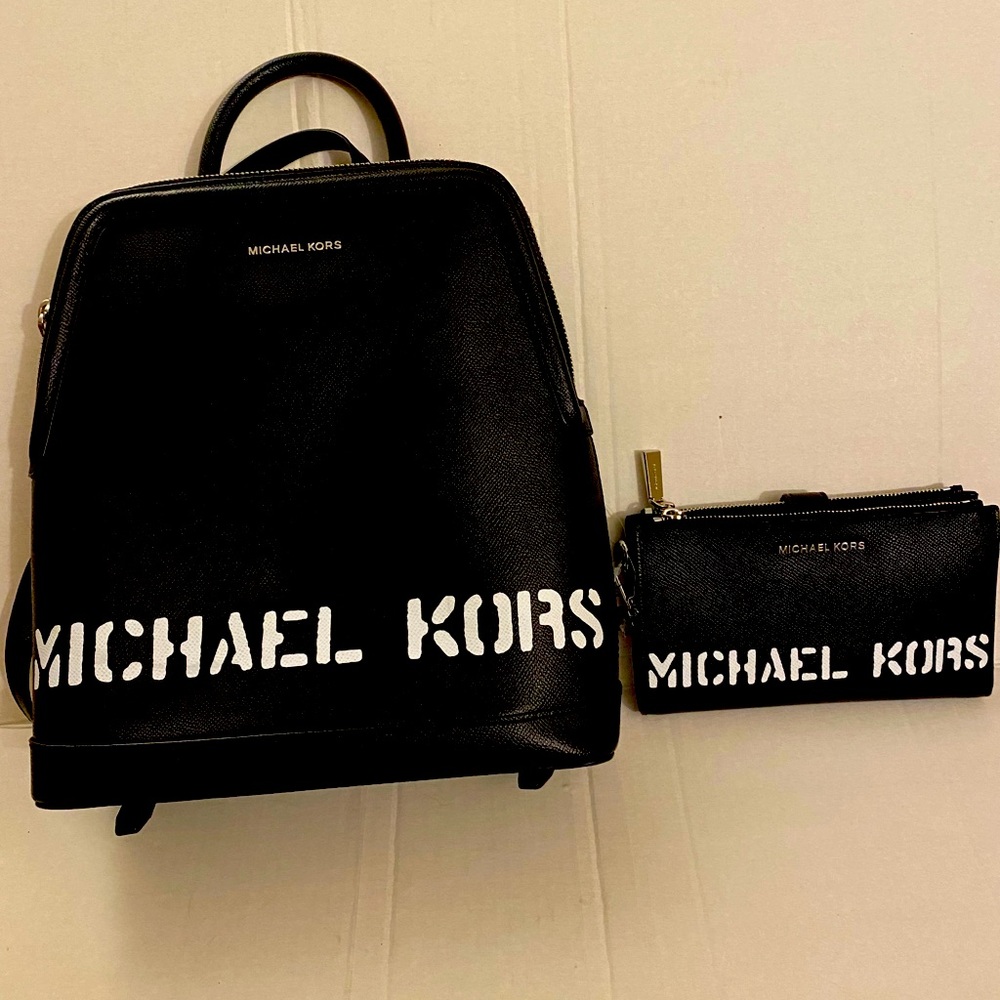 Michael Kors Saylor Backpack and Wallet